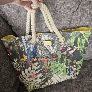 Authentic Vintage Christian Lacroix Tropical Tote Bag